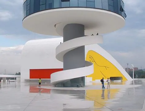 images of colorful modern buildings in spain
