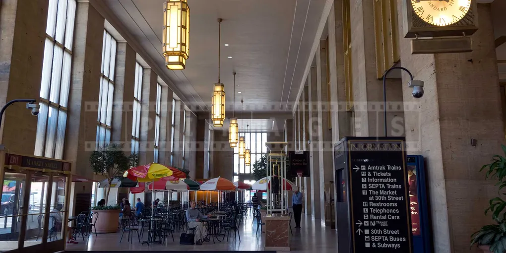 relaxing interiors of Philadelphia 30-th street station