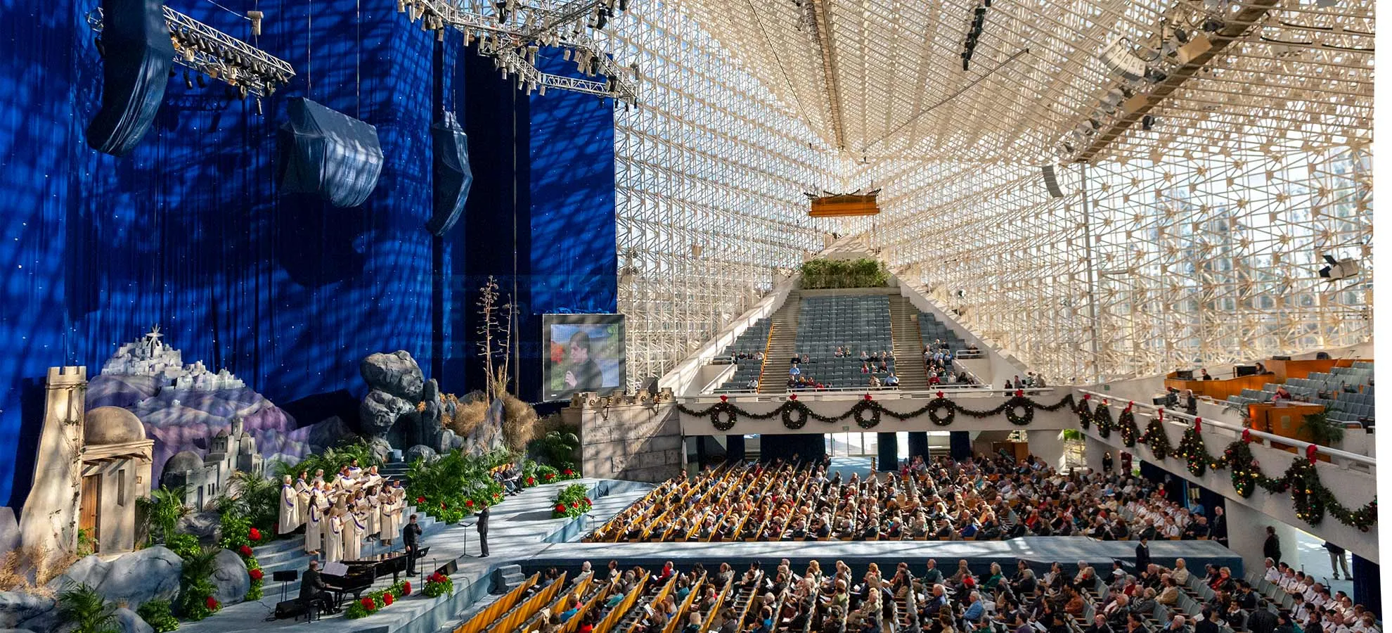 Christmas performance at the Crystal Cathedral in Garden Grove California