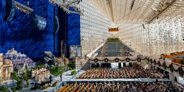 Christmas performance at the Crystal Cathedral in Garden Grove California