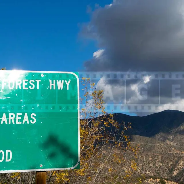 angeles forest highway open sign