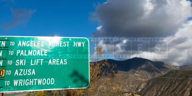 angeles forest highway open sign