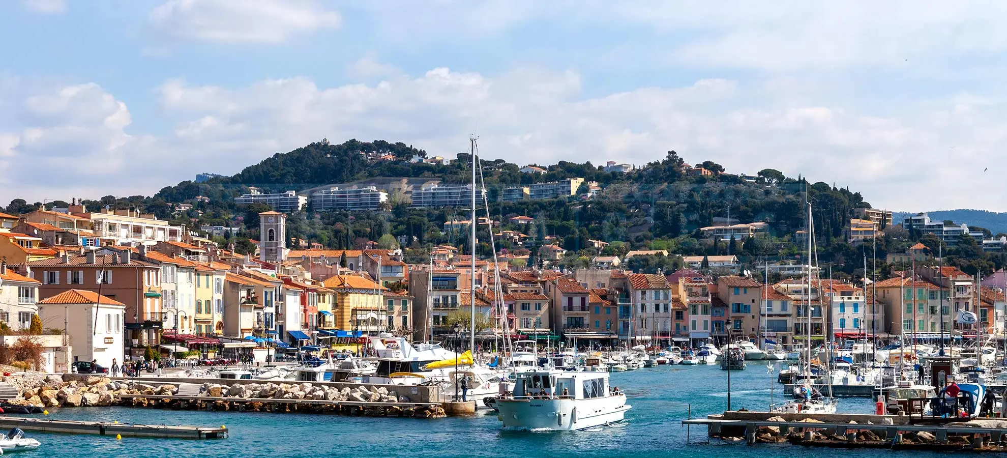 Beautiful little harbour of Cassis, France