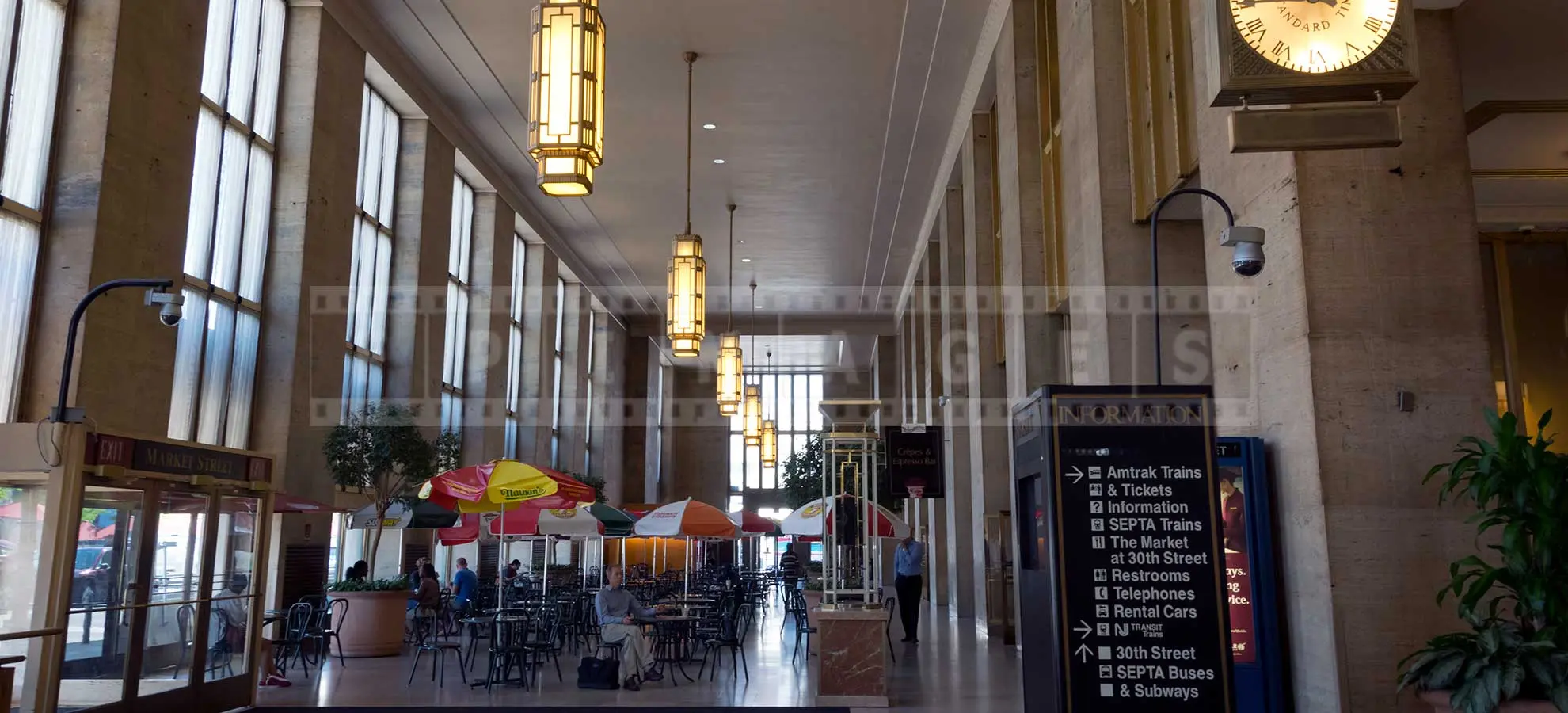 relaxing interiors of Philadelphia 30-th street station