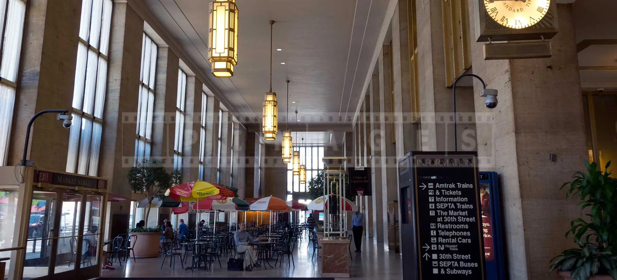 relaxing interiors of Philadelphia 30-th street station