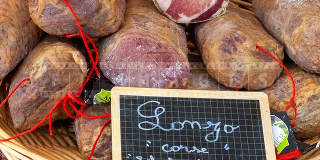 Corsican style pork known as Lonzo Corse