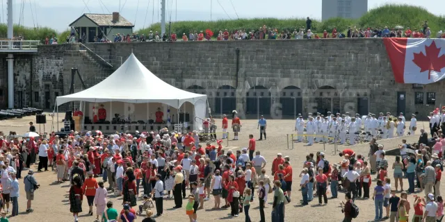 Canada day festivities at Halifax Citadel