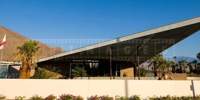 roof line of Palm Springs visitor centre by Albert Frey