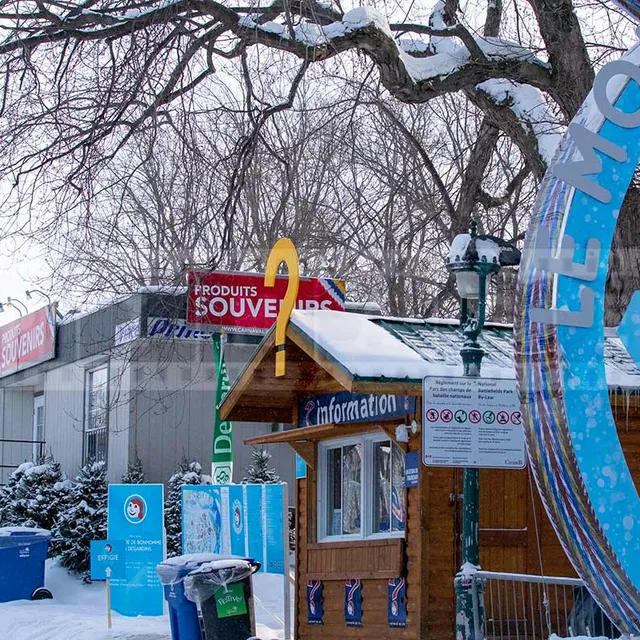 Quebec winter carnival entrance