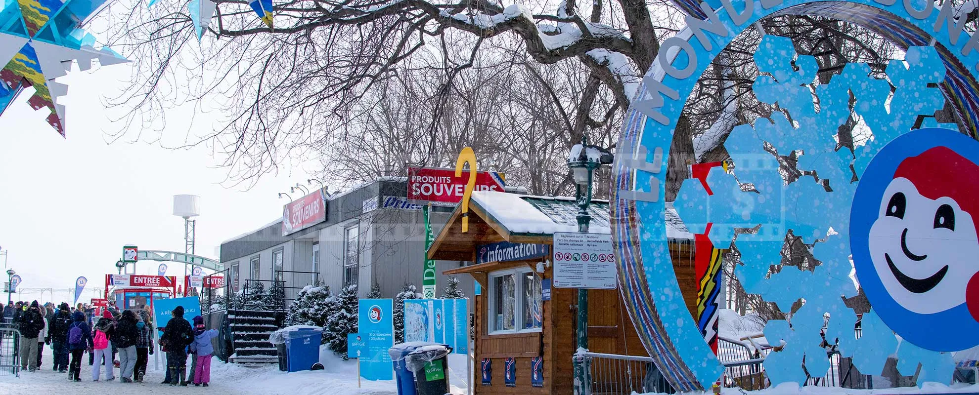 Quebec winter carnival entrance