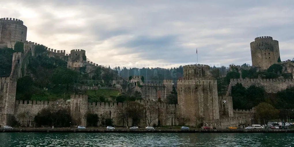Rumeli Castle on the European side of the Bosphorus in Istanbul, Turkey