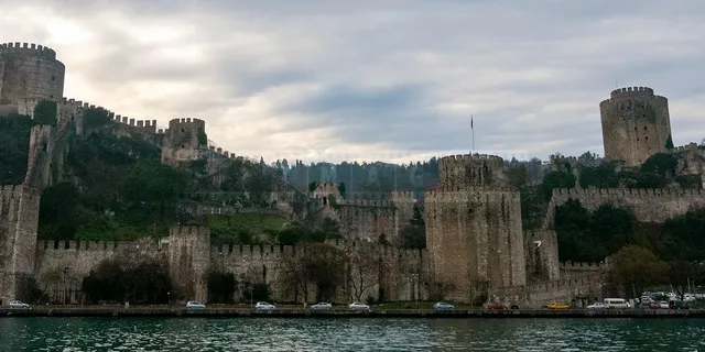 Rumeli Castle on the European side of the Bosphorus in Istanbul, Turkey