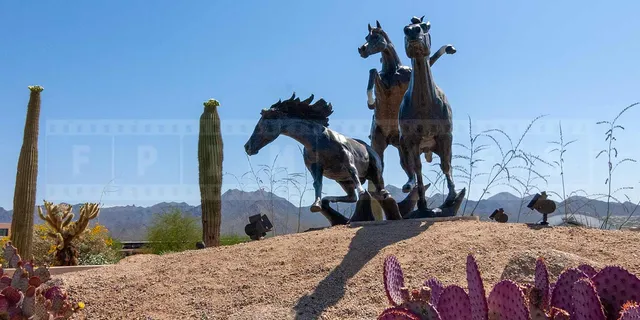 Horses monument at West World