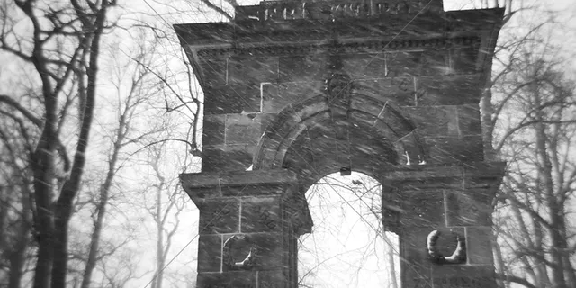 Snow falling Halifax, Nova Scotia, Canada