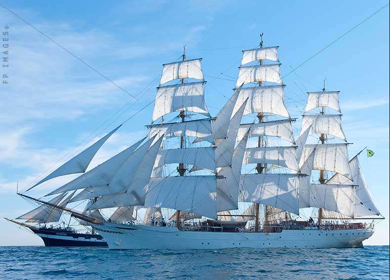 Barque Cisne Branco, ships pictures, in the transatlantic race sailing