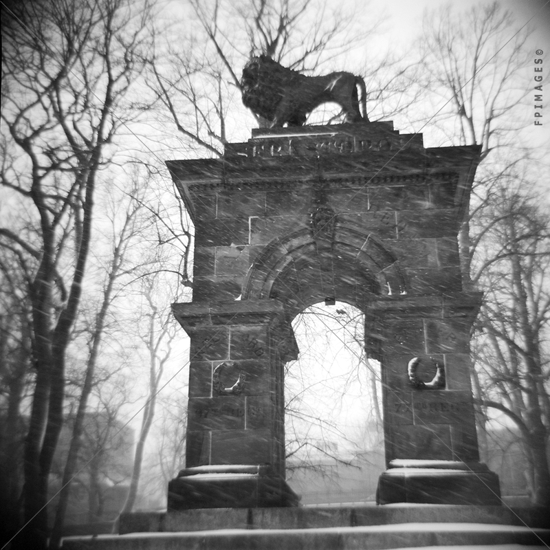 Snow falling Halifax, Nova Scotia, Canada