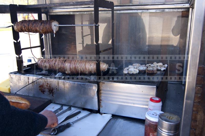 kokorec grill turkey, offal street food asia