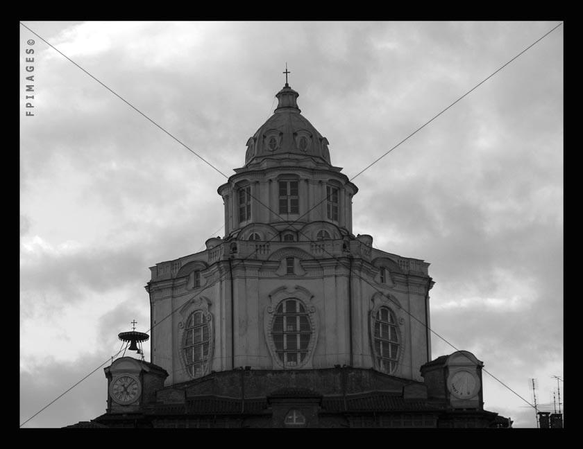 San Lorenzo Church designed by architect Guarino Guarini, Torino Italy