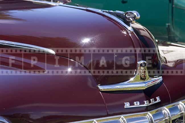 1950s Dodge Deluxe classic american car front badge