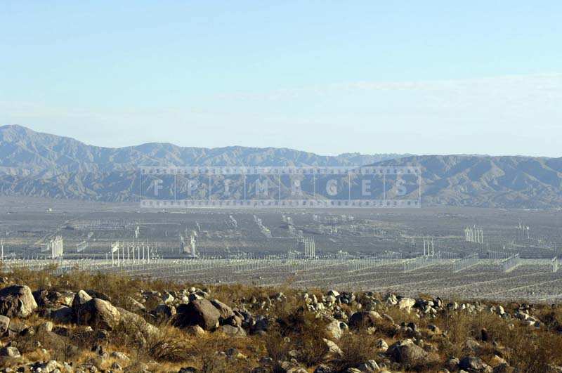 Large Wind Farms of Wind Turbines producing green energy