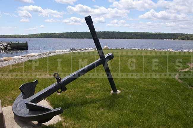 Shelburne harbour picture with marine anchor