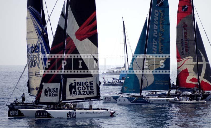 Sailing Regatta of high tech fast sailing boats