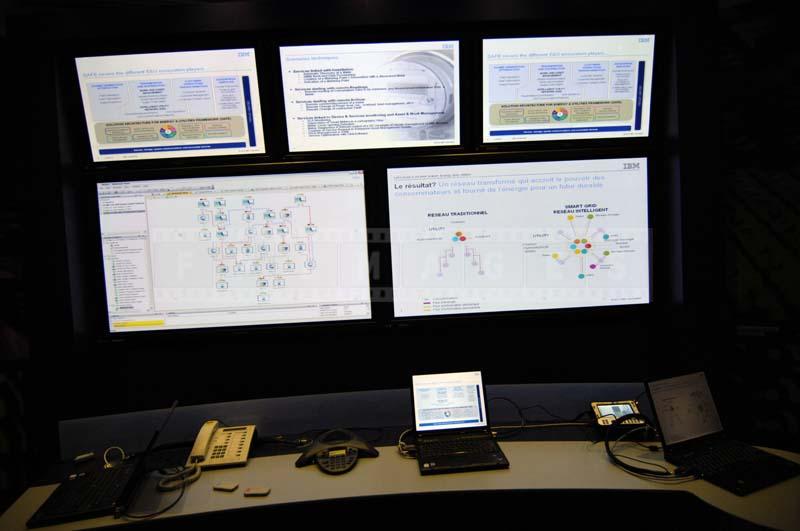 modern electronic dashboard room