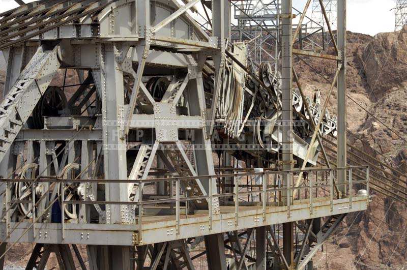 Heavy Equipment for Hydroelectric Power at Hoover Dam, engineering picture