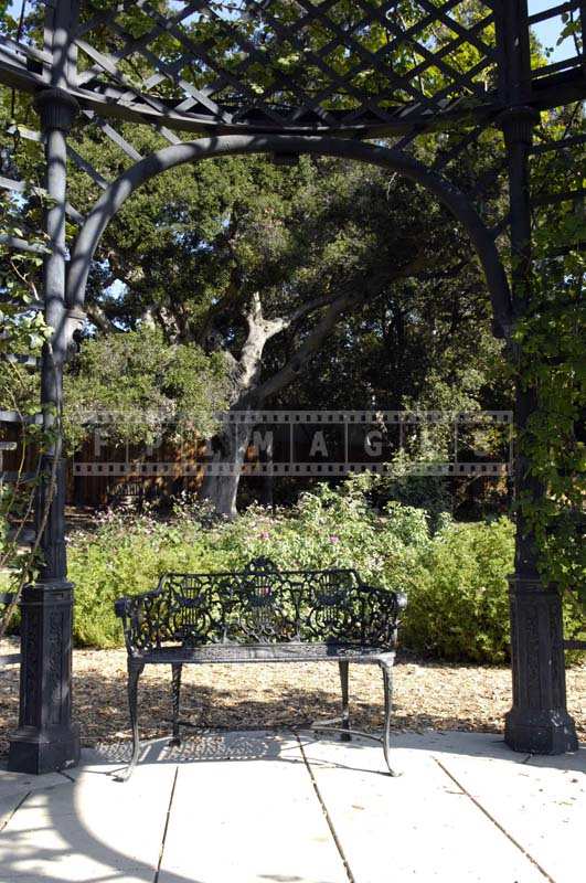 Place to Enjoy a Great View of the Garden from the Bench