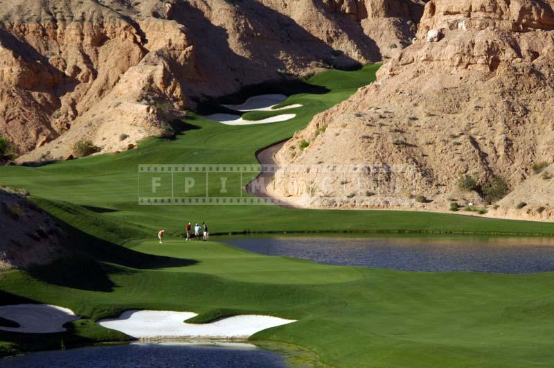 Players Putting on the Green