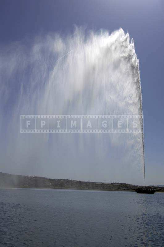 The Mist from the Water Jet at the Fountain