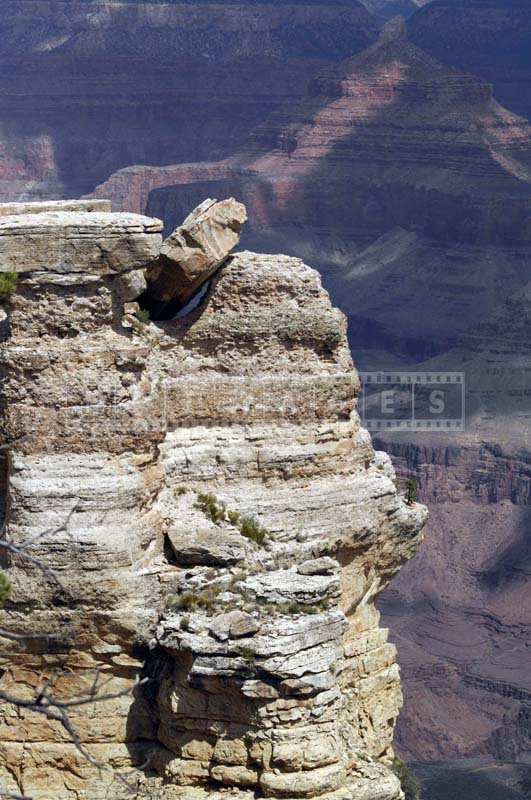 Rock stuck on top of the cliff