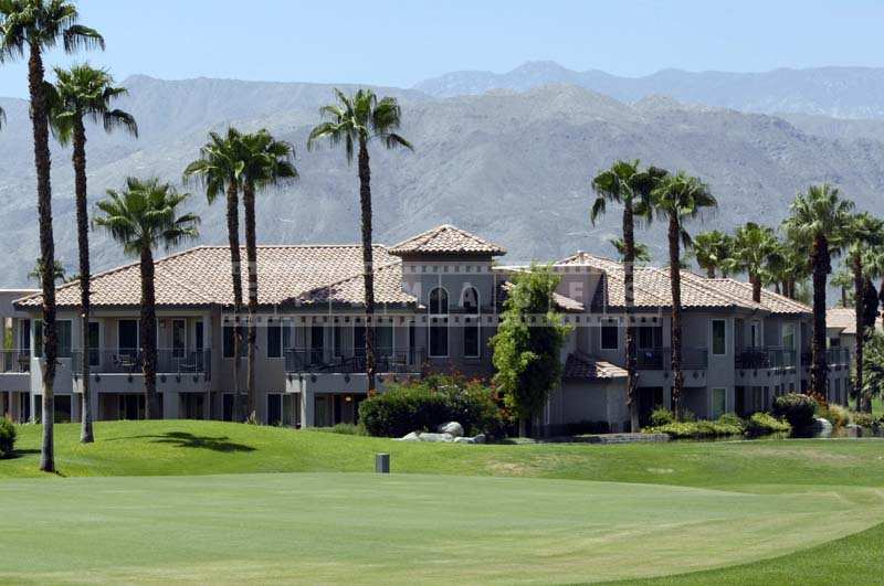 View of the Towering Mountains and the Building