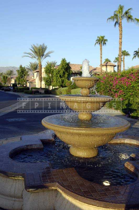 A Charming Fountain Spouting Water