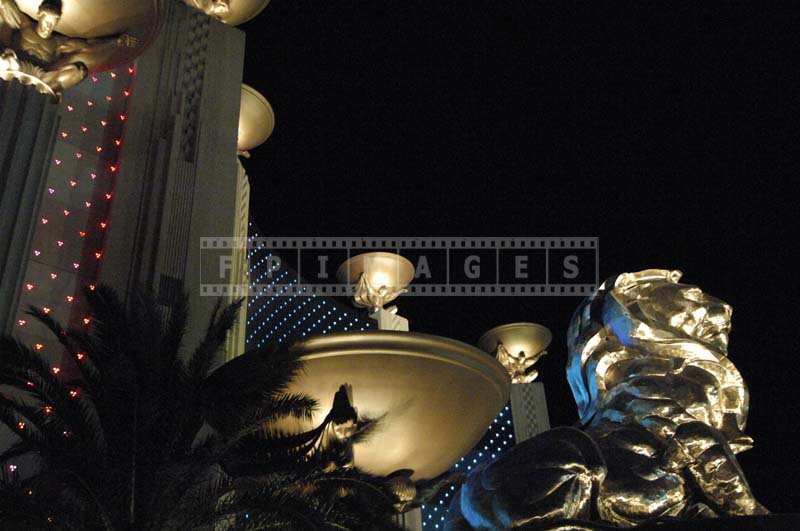 Brightly Lit Golden MGM GrandLion