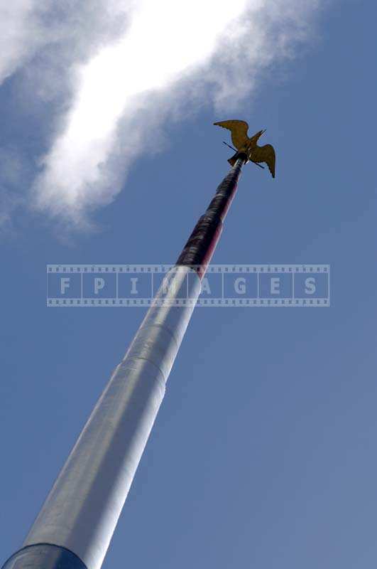 Soaring Eagle on Top of The Pole, Long Beach