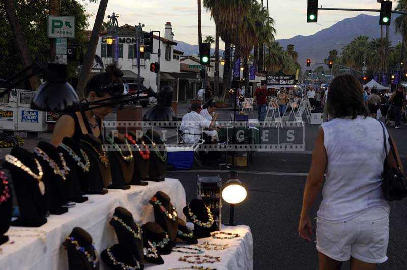 Assorted Jewelry stand at the market