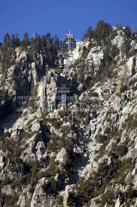 Aerial Tramway Towers San Jacinto Mountains