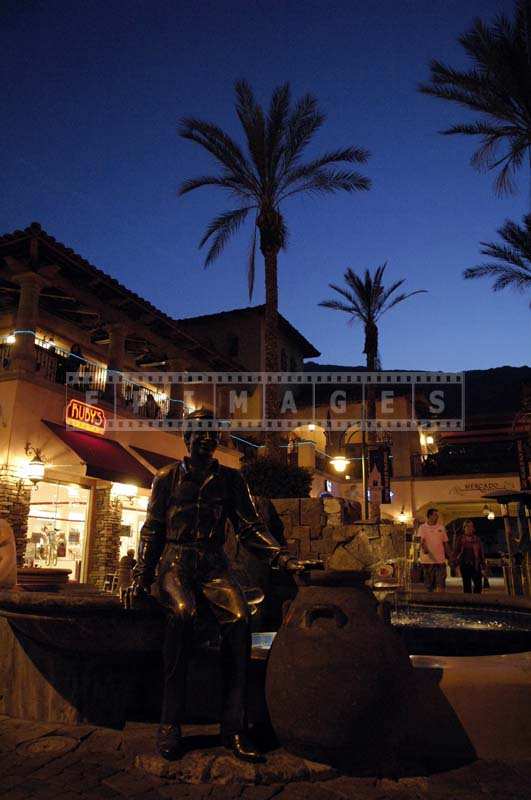 Eating plaza at night