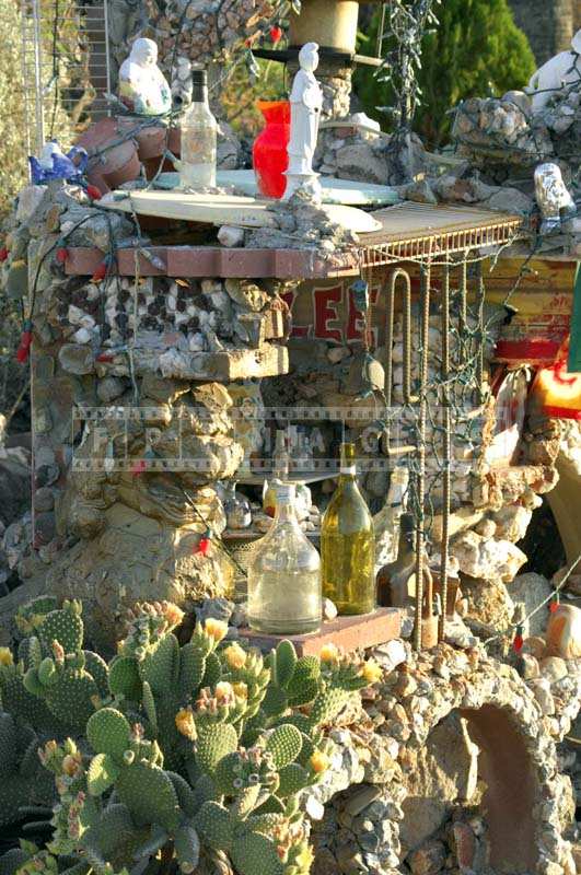 Closer look at details of Louis Lee Rock Garden, Phoenix