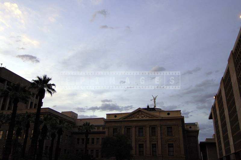 Arizona State Capitol in Phoenix at sunset