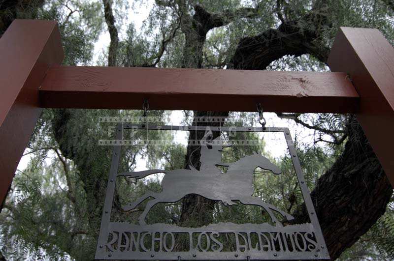 The Rancho Los Alamitos Entrance Sign