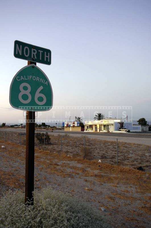 California 86 Sign near Salton City