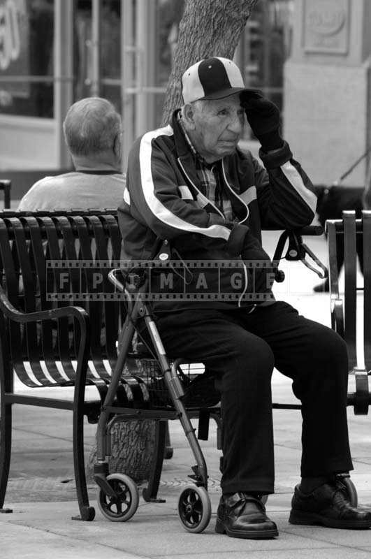 A Senior Citizen on a Bench