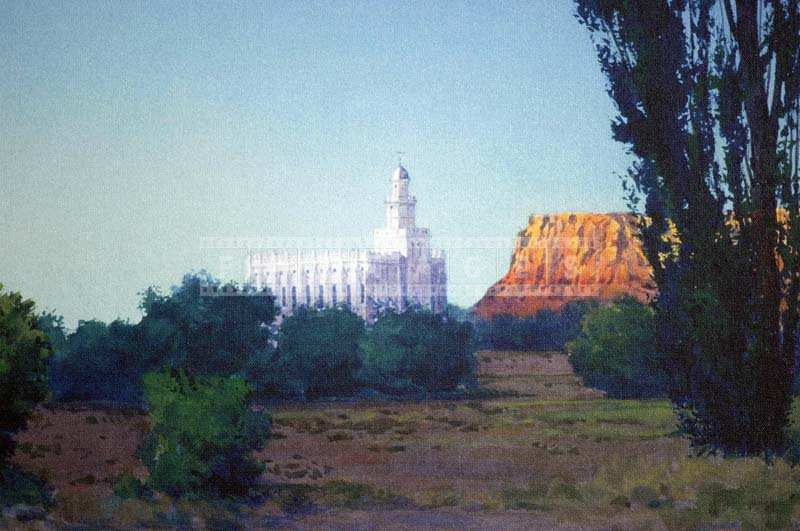 Picture of the Painting of the Temple, Utah