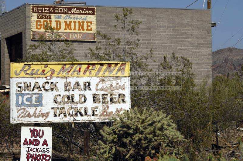 Old Rusty Sign for a Refreshment