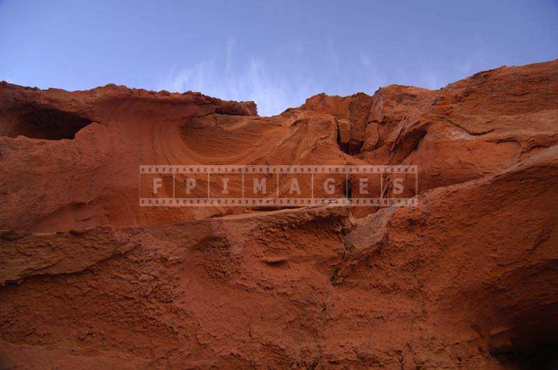 Brightly Colored Sandstones against blue sky