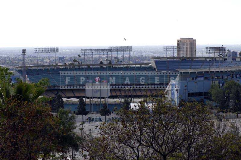 A Panoramic View of the Dodgers Stadium 