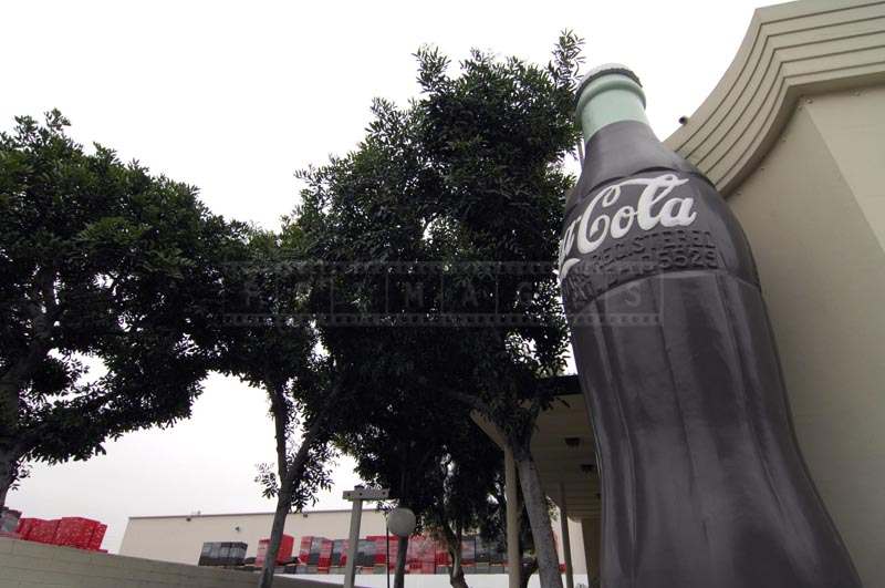 Large Sculpture of Coke bottle