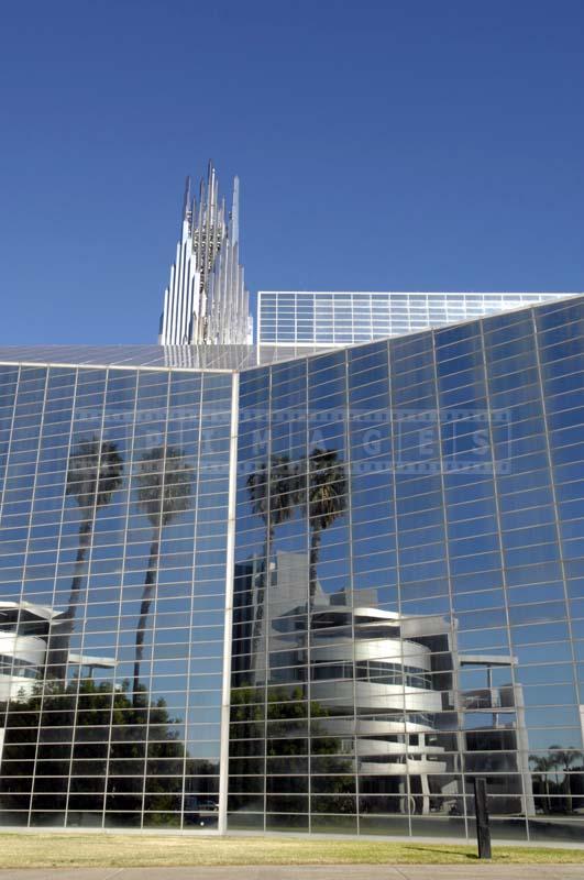 Tall Glass Crystal Cathedral Building